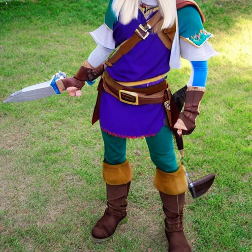 Image similar to Link as Zelda