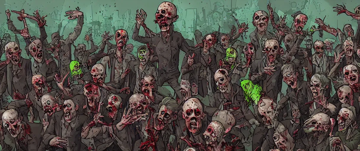 Image similar to zombie horde
