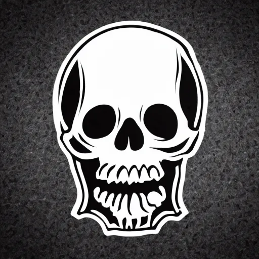 Image similar to skull shaped microphone vector logo for a death metal record label, golden ratio, HD 4K, Iconic