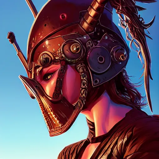 Image similar to cyberpunk viking helmet mask warrior goddess robot ninja fantasy, art gta 5 cover, official fanart behance hd artstation by jesper ejsing, by rhads, makoto shinkai and lois van baarle, ilya kuvshinov, ossdraws