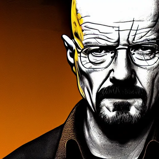 Prompt: Walter white as the punisher digital art 4k detailed super realistic