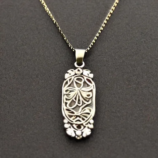 Image similar to necklace pendant artnouveau