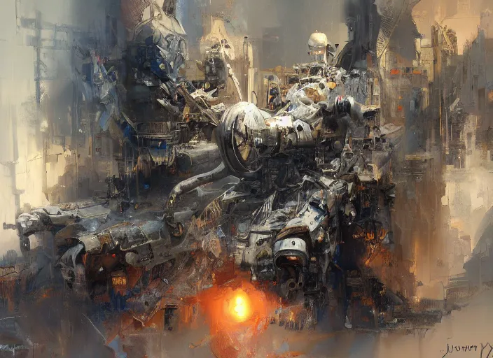 Image similar to The Death, concept art oil painting by Jama Jurabaev and John Berkey, extremely detailed, brush hard, artstation