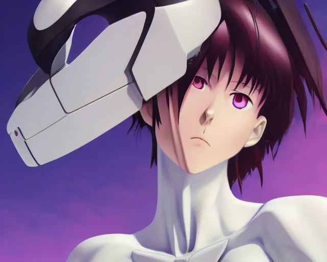 Image similar to photorealistic evangelion eva 0 1, detailed face, colorful, atmosphere cinematic, by wlop, by ilyu kuvshinov, soft shadows, concept art, super detailed, octane render, 8 k, unreal engine 5, super realistic, ufotable studio art style, trending in pixiv, japanese light novel cover