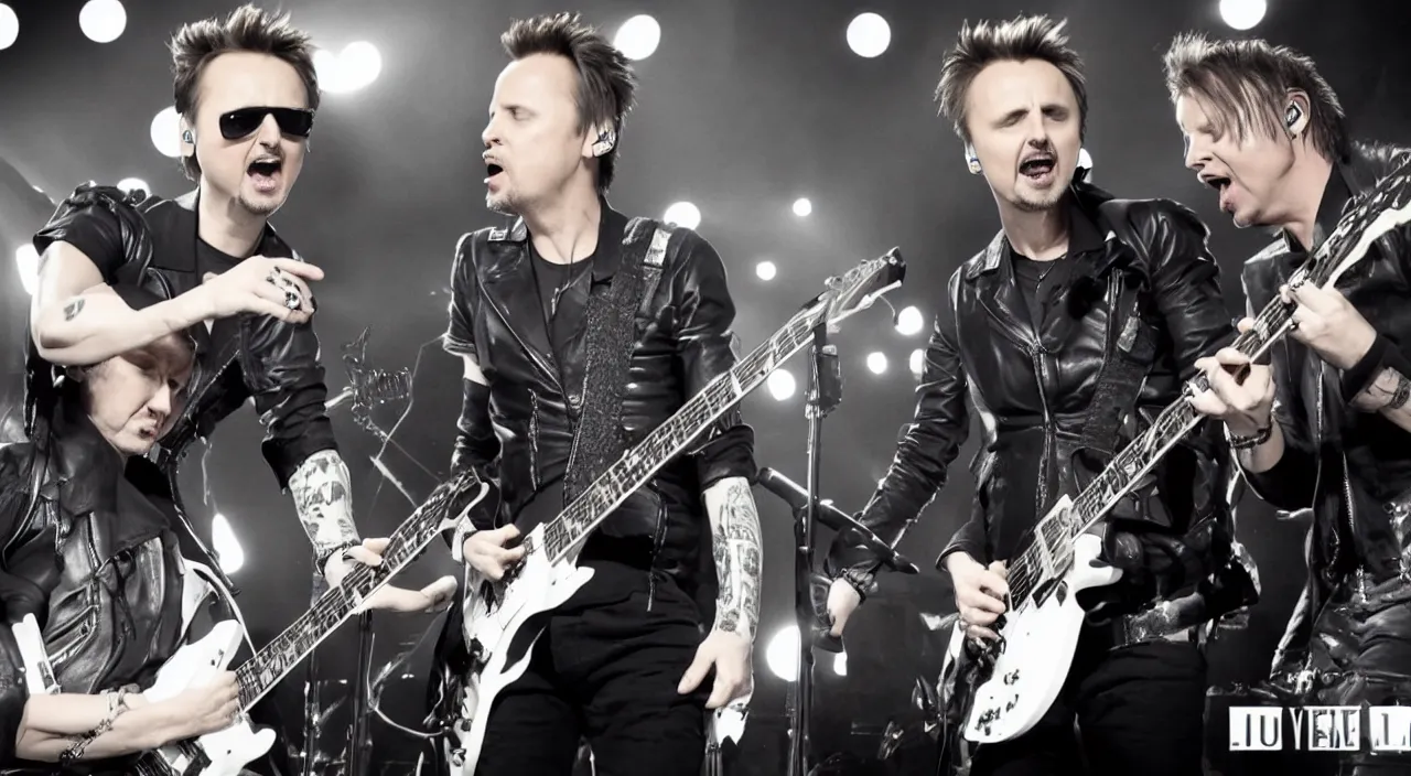 Image similar to matt bellamy feat. james hetfield, 2 0 1 5 live music video, official music video