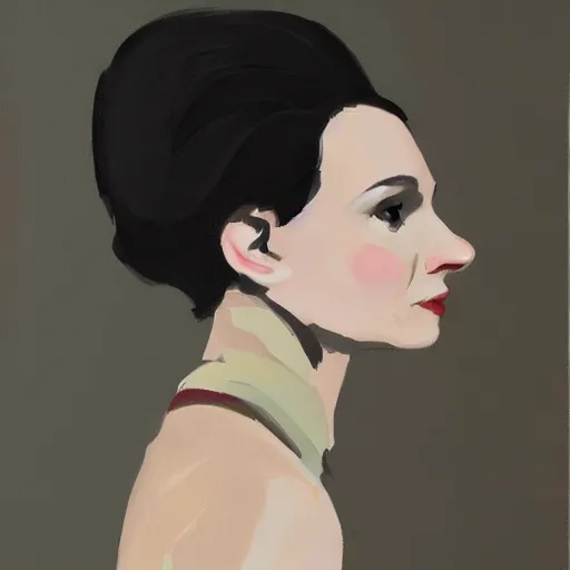 Image similar to hedgehog lady in the style of michael carson