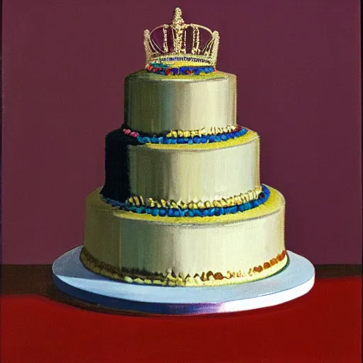 Image similar to The Queen\'s Cake by Wayne Thiebaud