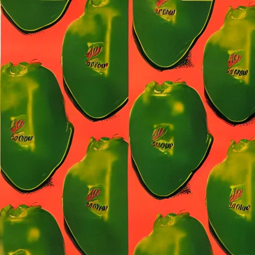 Prompt: andy warhol kiwifruit