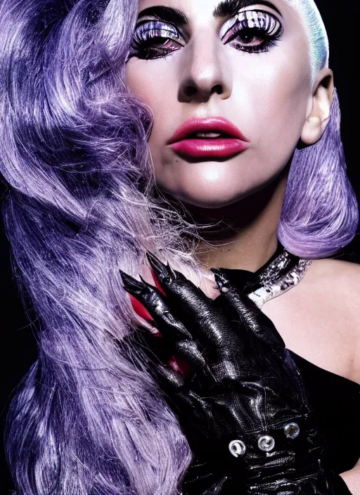 Image similar to lady gaga by nick knight, born this way, born this way album, red weapon 8 k s 3 5, cooke anamorphic / i lenses, highly detailed, cinematic lighting