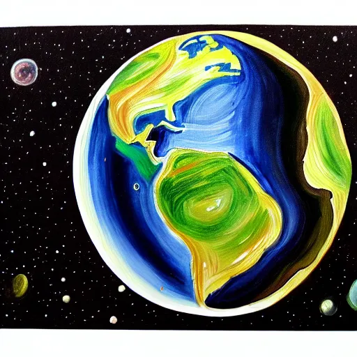 Image similar to detailed painting of the earths