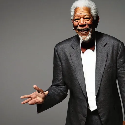 Prompt: Morgan Freeman as Thanos