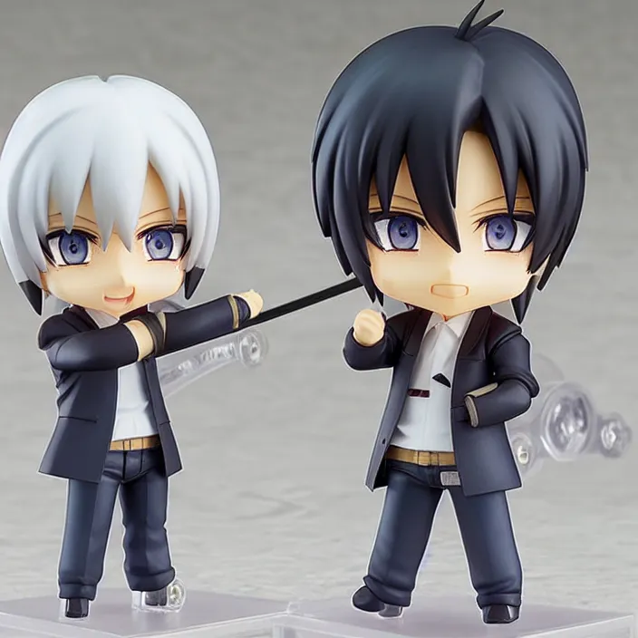 Image similar to takumi fujiwara, an anime nendoroid of takumi fujiwara, figurine, detailed product photo