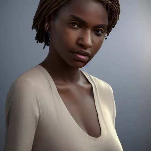 Image similar to crisp quality and light reflections, photorealistic portrait, studio lighting, still photo of ibere thenorio from manual do mundo, bright studio setting, highly detailed, unreal engine 5 quality render
