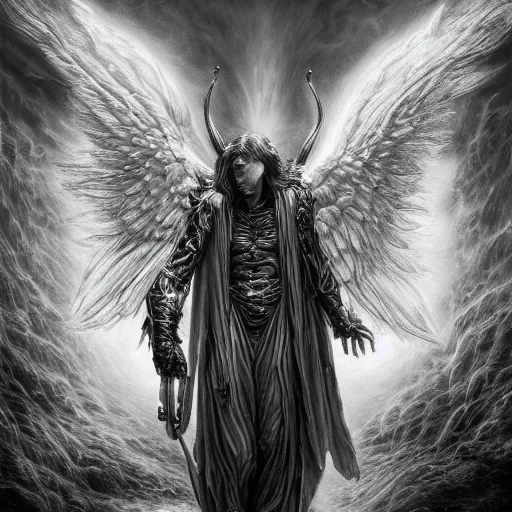 photorealistic demonic archangel in the style of | Stable Diffusion ...