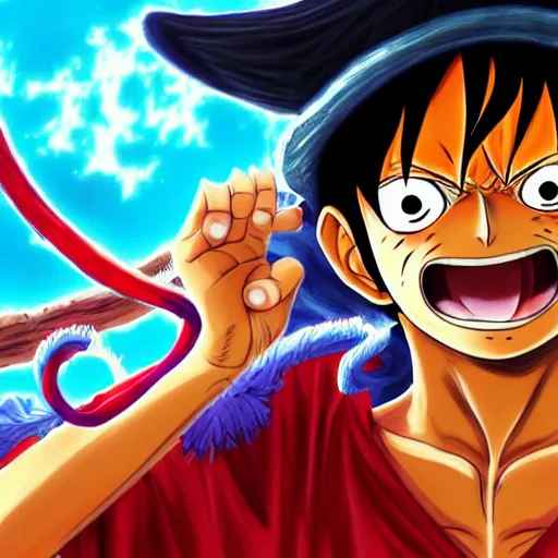 menggambar luffy