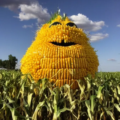 Image similar to corn monster,