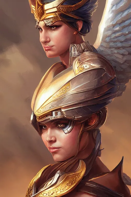 Image similar to amazon valkyrie athena, d & d, fantasy, portrait, highly detailed, headshot, digital painting, trending on artstation, concept art, sharp focus, illustration, art by artgerm and greg rutkowski and magali villeneuve