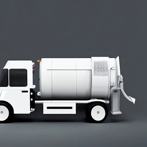 Image similar to jonathan ive dieter rams garbage truck