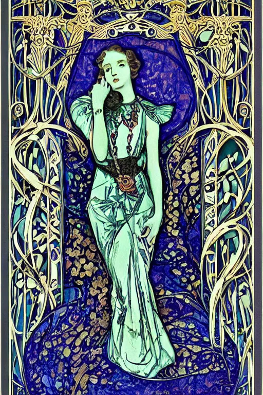 Image similar to Art Nouveau is an international style of art, architecture, and applied art, especially the decorative arts, known in different languages by different names: Jugendstil in German, Stile Liberty in Italian, Modernisme català in Catalan, etc. In English it is also known as the Modern Style.