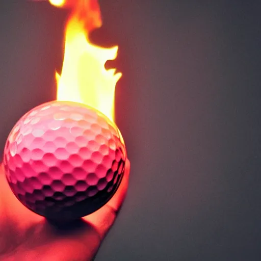 Image similar to golf ball on fire