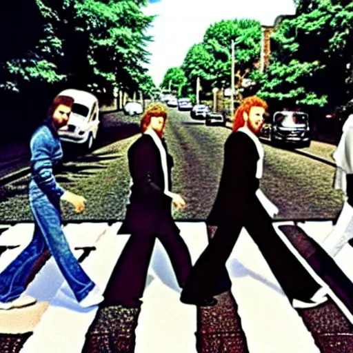 Prompt: n'sync crossing abbey road