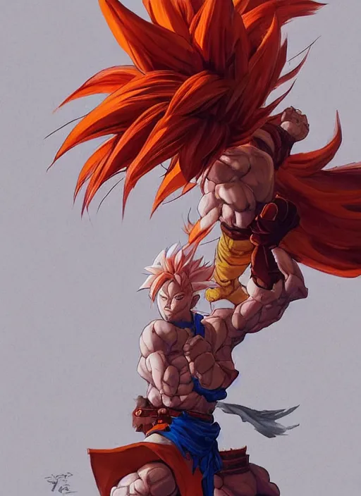 Prompt: semi reallistic gouache gesture painting, by yoshitaka amano, by ruan jia, by Conrad roset, by dofus online artists, detailed anime 3d render of gesture painting of Crono as a super Saiyan, young Crono blond, Crono, Dragon Quest, Crono, goku, portrait, cgsociety, artstation, rococo mechanical, Digital reality, sf5 ink style, dieselpunk atmosphere, gesture drawn