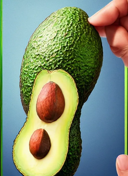 Prompt: an avocado with the head of jeff goldblum in a movie poster