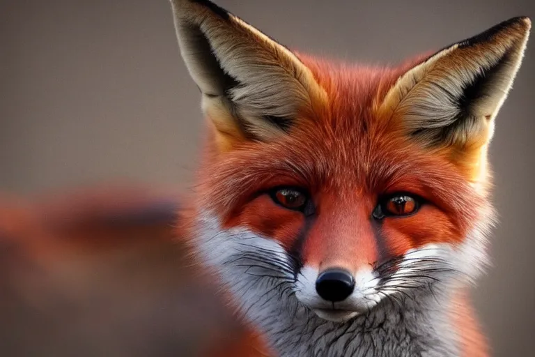 Image similar to mysterious fox portrait