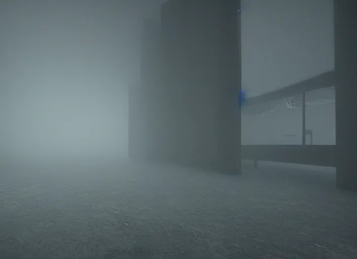 Image similar to ultra realistic abstract nightmare, detailed, moody, volumetric fog