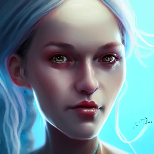 Image similar to portrait of a bundt face girl, digital art, cinematic, concept art, 8k, painting, imaginefx, cgsociety, trending on artstation