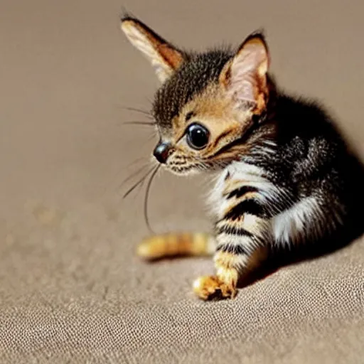 Image similar to photo of world ’ s smallest cat the size of a honeybee