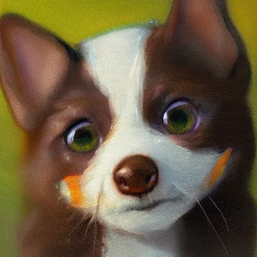 Prompt: the cuttest thing in the world. art by carl brenders. close up, warm light. extremely high detail