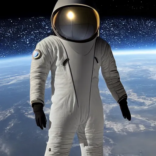 Prompt: tesla spacesuit