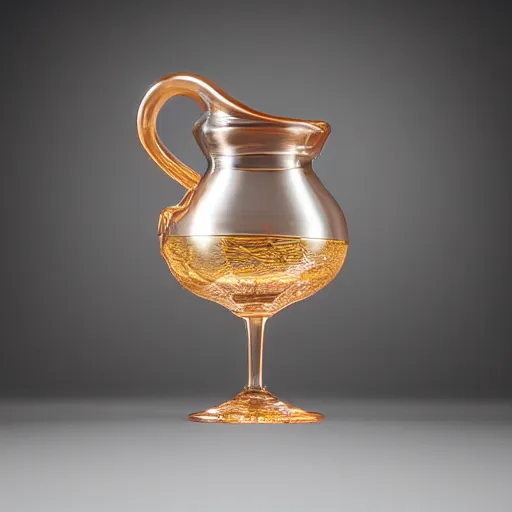 Image similar to studio photography of 1st century wine goblet, studio lighting, solid color background 8k