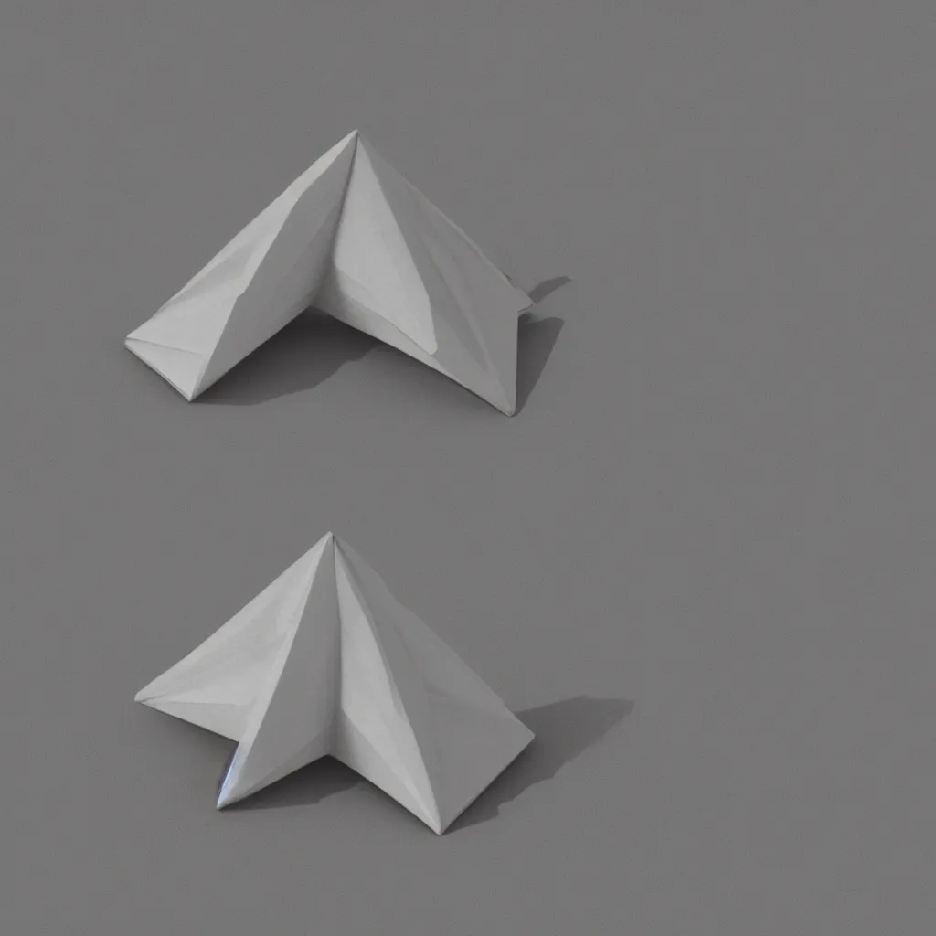 Prompt: pyramid origami, photorealistic, hd, trending on artstation