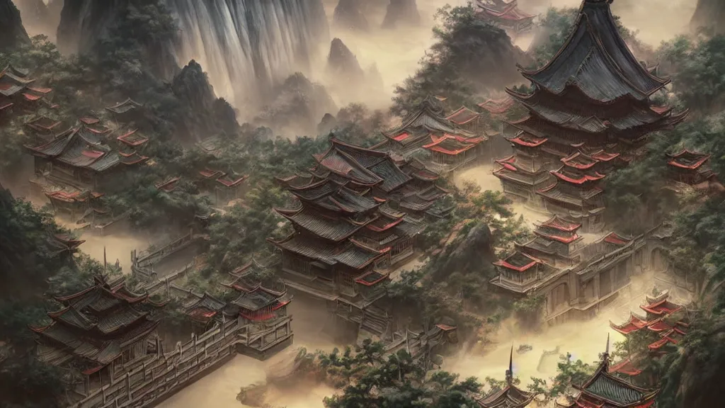 Image similar to beautiful painting of ancient china, unreal engine, ross tran, cinematic, intricate detail