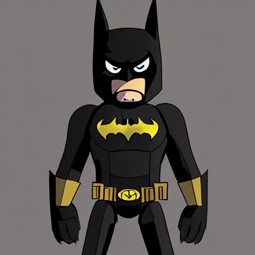 Prompt: Batman as a Five Nights at Freddy's animatronic