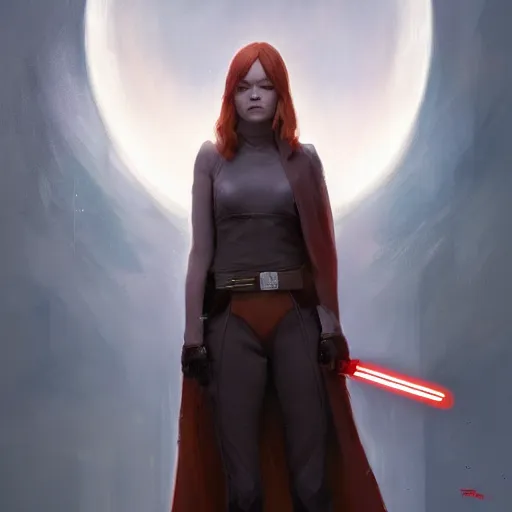 Image similar to A portrait of Emma Stone, sith, star wars art, art by greg rutkowski, matte painting, trending on artstation