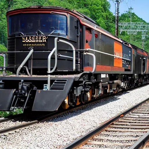 Image similar to sabattier filter thermodynamic zoom in on locomotive