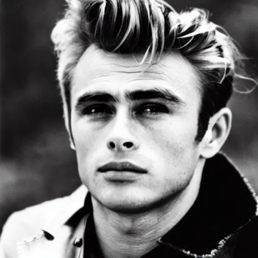 Prompt: octogenarian james dean