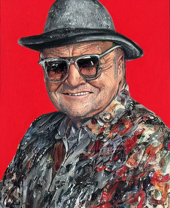 Prompt: portrait of rod steiger, joyful, highly detailed painting by akira toriyama 8 k,