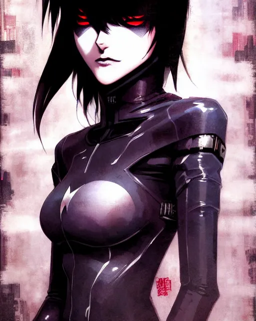 Image similar to portrait Anime Batman DC grunge punk Accurate fine-face, pretty face, realistic shaded Perfect face, fine details. Anime. Gotham gothic realistic shaded lighting by katsuhiro otomo ghost-in-the-shell, magali villeneuve, artgerm, rutkowski Jeremy Lipkin and Giuseppe Dangelico Pino and Michael Garmash and Rob Rey