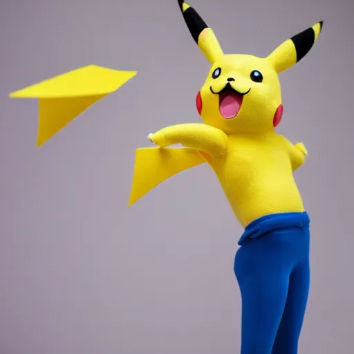 Image similar to model pikachu pikachu at a model photoshoot