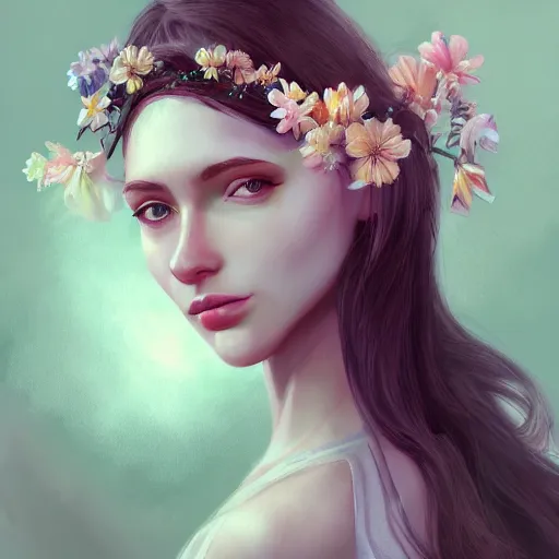 character concept portrait of a beautiful woman with | Stable Diffusion ...