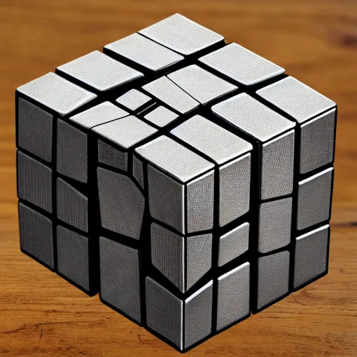 Prompt: deus ex machina solving rubik cube