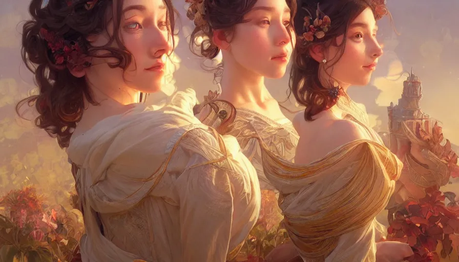 Image similar to perfectly-centered-Portrait of the most beautiful people on the planet, intricate, highly detailed, digital painting, artstation, concept art, smooth, sharp focus, illustration, Unreal Engine 5, 8K, art by artgerm and greg rutkowski and alphonse mucha