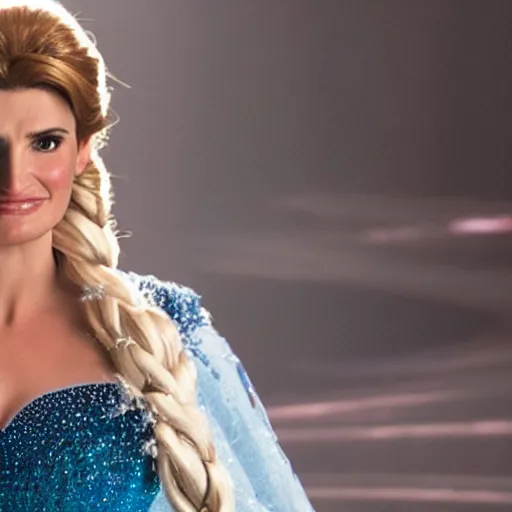 Image similar to A still of Idina Menzel as Elsa