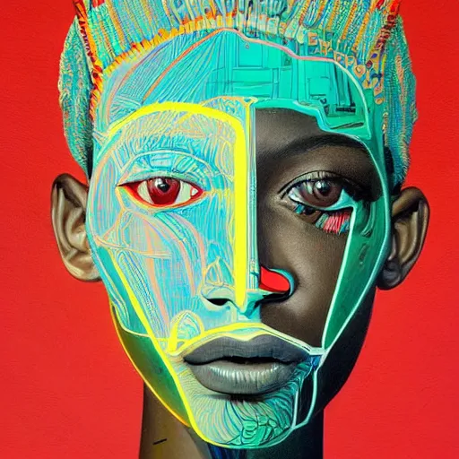 Image similar to medium portrait soft light painted by james jean and erik jones and conrad roset, inspired by shaka zulu science fiction, smooth face feature, intricate oil painting, sharp high detail illustration, - c 1 2