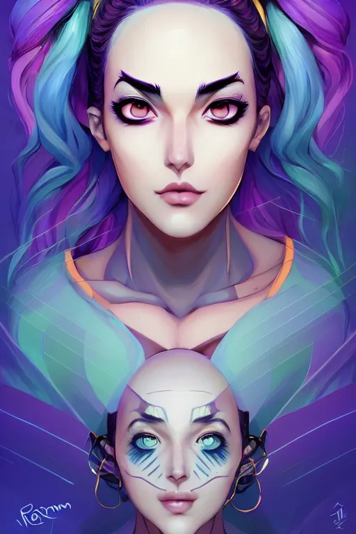 Image similar to a portrait of jolyne cujoh symmetrical eyes, symmetrical face, full body, art by lois van baarle and loish and ross tran and rossdraws and sam yang and samdoesarts and artgerm, digital art, highly detailed, intricate, sharp focus, trending on artstation hq, deviantart, unreal engine 5, 4 k uhd image