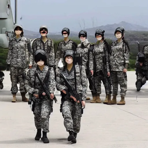 Image similar to female south korean counterterrorist unit 7 0 7 th special mission group, tactical c 1 3. 0